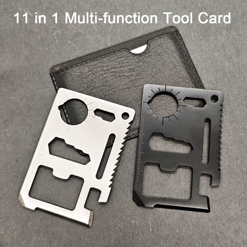 Multitool Credit Card - Stainless Steel EDC Pocket Tool 11