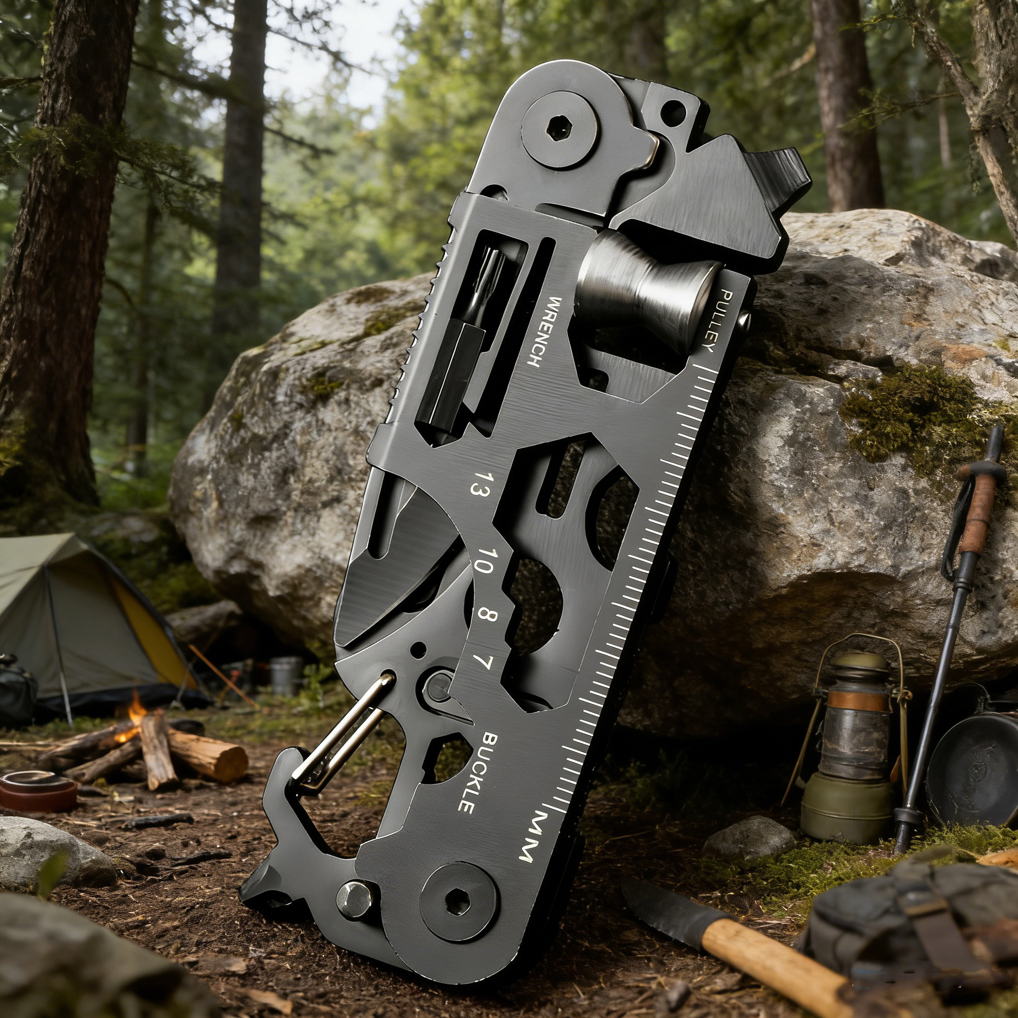 Multitool Credit Card - Multifunctional Outdoor Tool Combination Card Folding