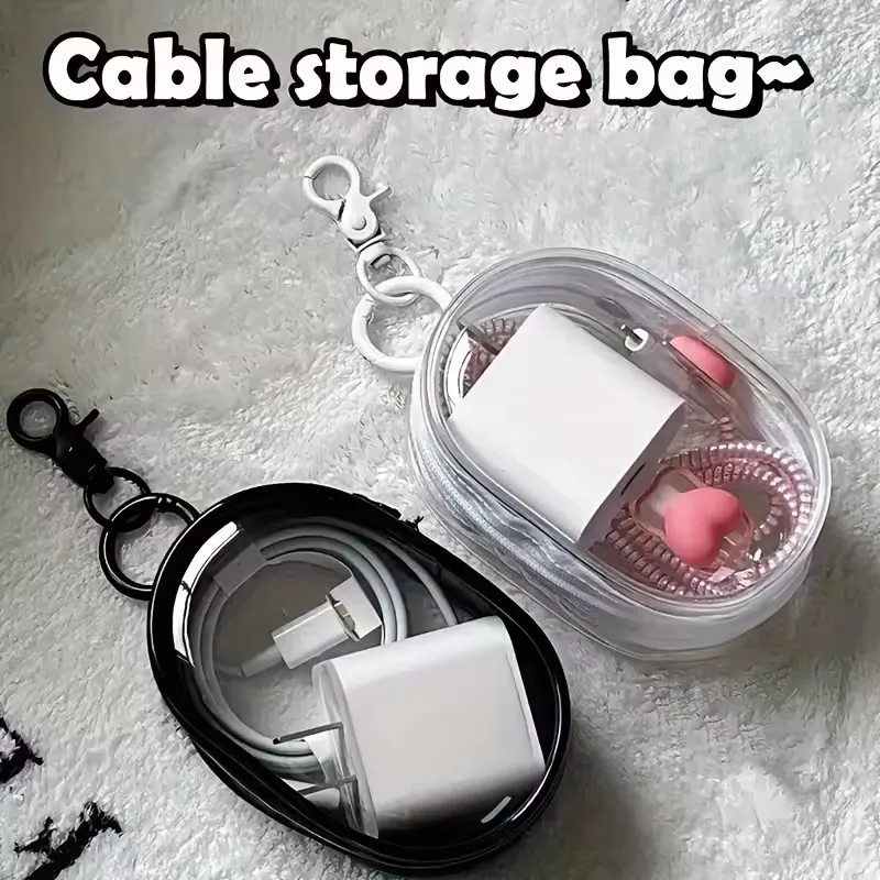Portable Mini Transparent Stor – Cable Winder Keychain recenzja i cena