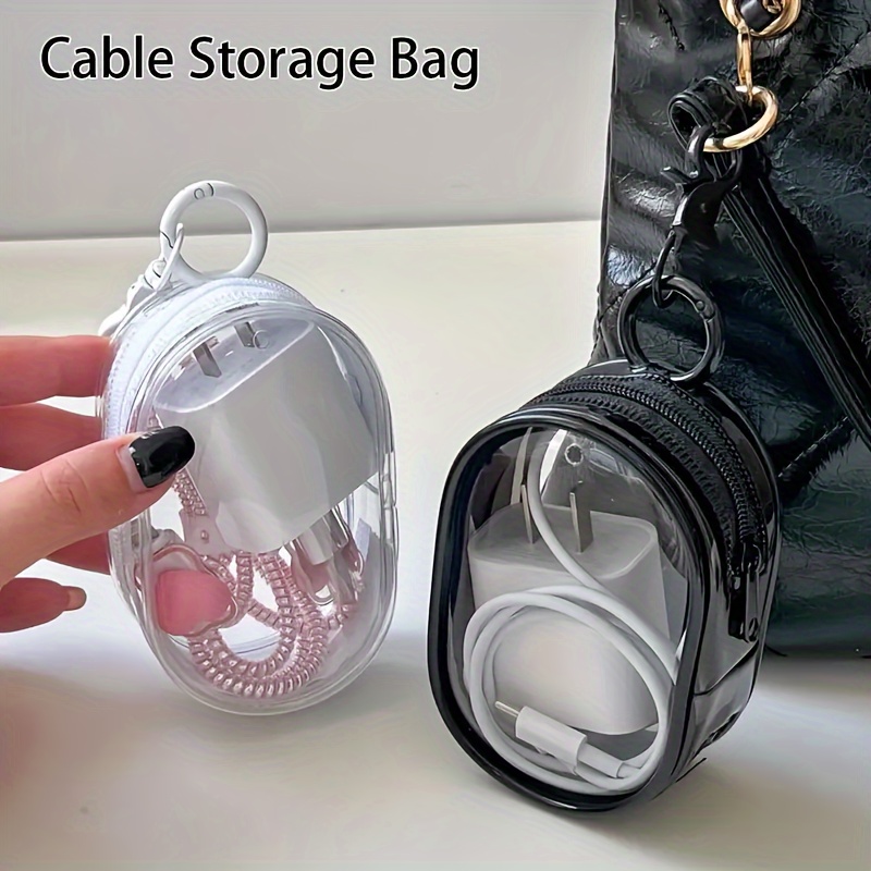 Portable Mini Transparent Stor – Cable Winder Keychain recenzja i cena