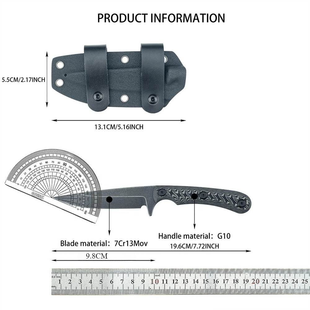 Full Tang Fixed Blade Knives 7 – Edc Every Day Carry おもちゃ recenzja i cena