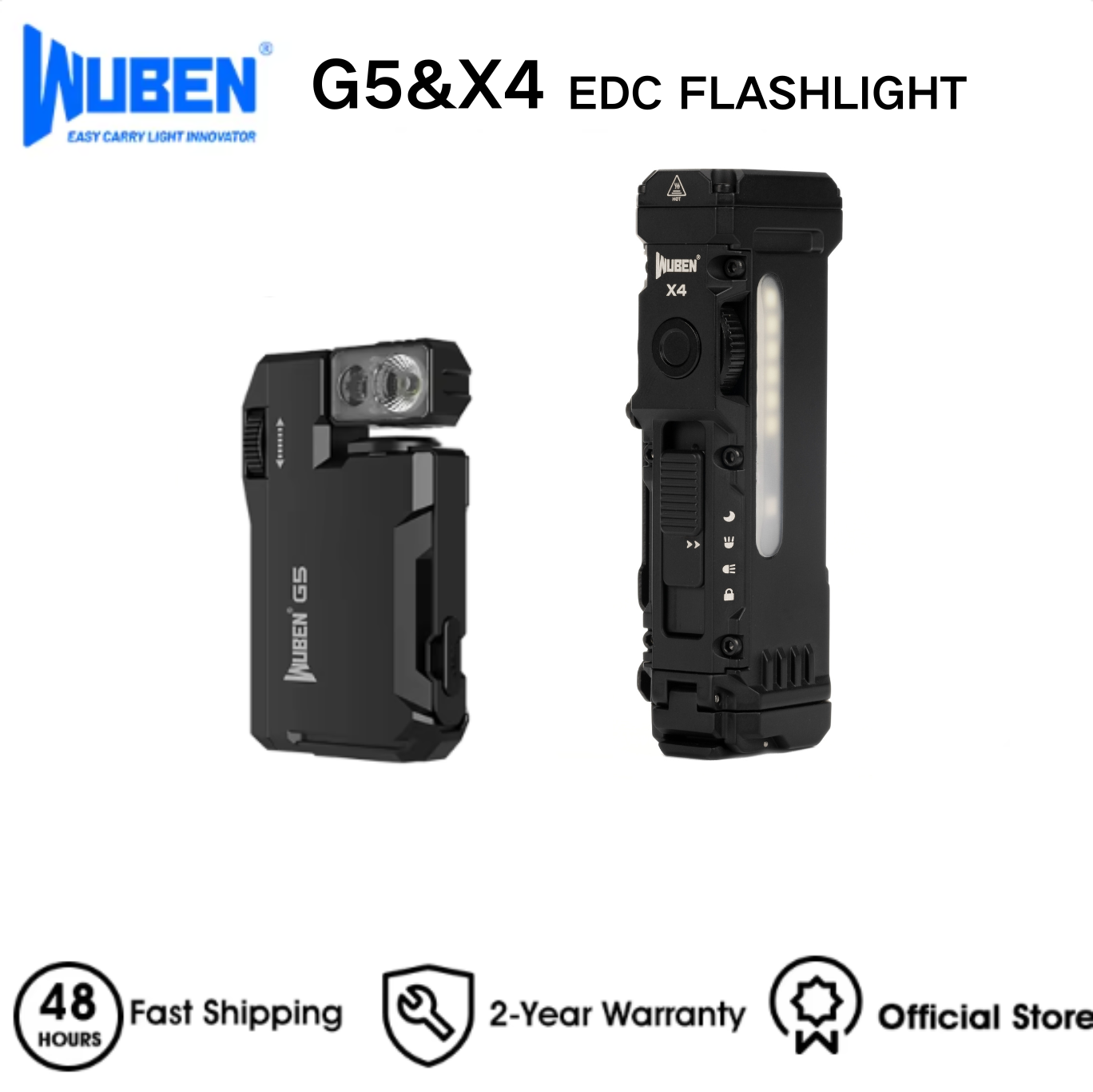 WUBEN X4 & G5 EDC Flashlight B – Edc Every Day Carry おもちゃ recenzja i cena