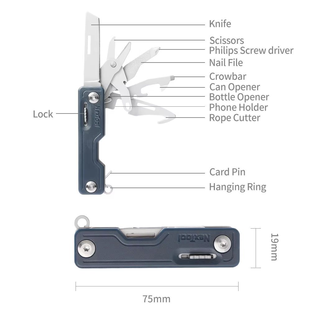 NexTool 10-in-1 Key Knife Mini – Multitool Credit Card recenzja i cena