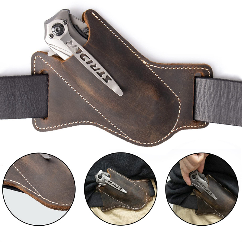 1PC Leather Knives Sheaths Fol – Edc Everyday Carry Knives recenzja i cena