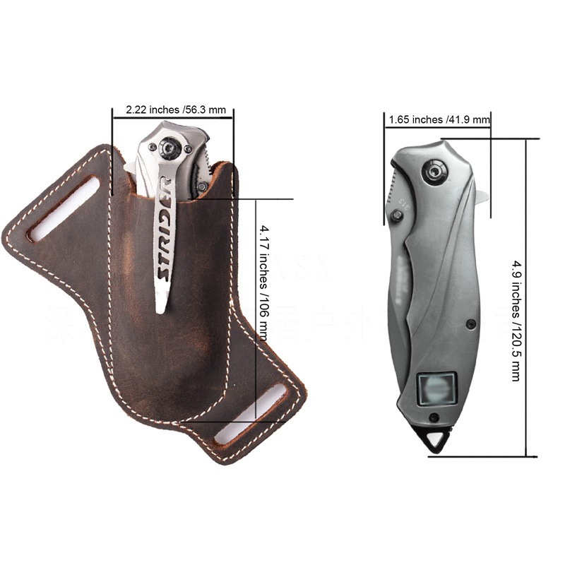 1PC Leather Knives Sheaths Fol – Edc Everyday Carry Knives recenzja i cena
