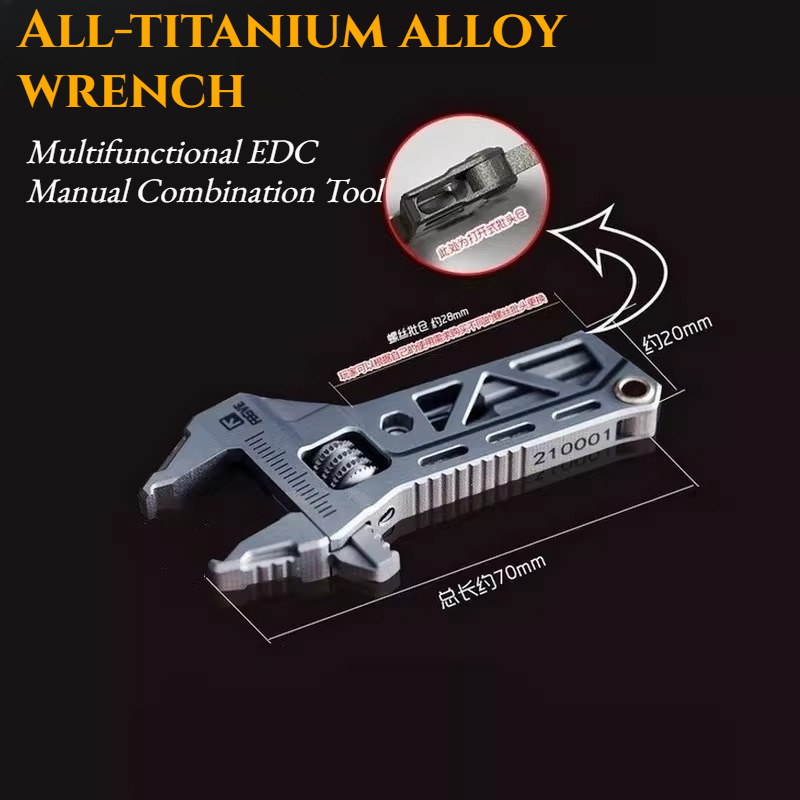TC4 All-titanium Alloy Wrench  – Edc Carry All recenzja i cena