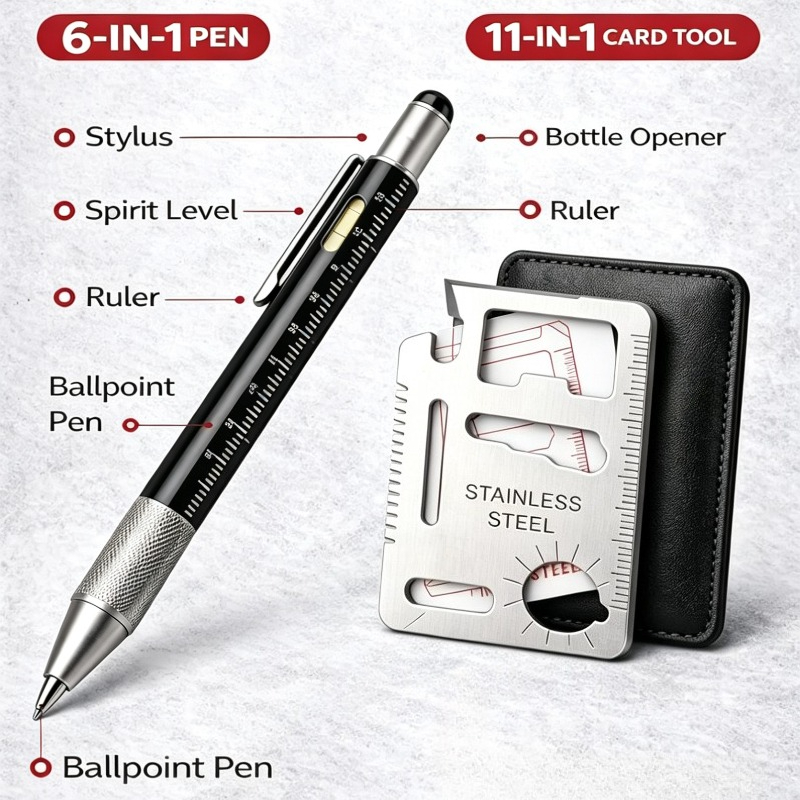 Men Gifts 6-in-1 Multitool Pen – Edc Carry For Men recenzja i cena