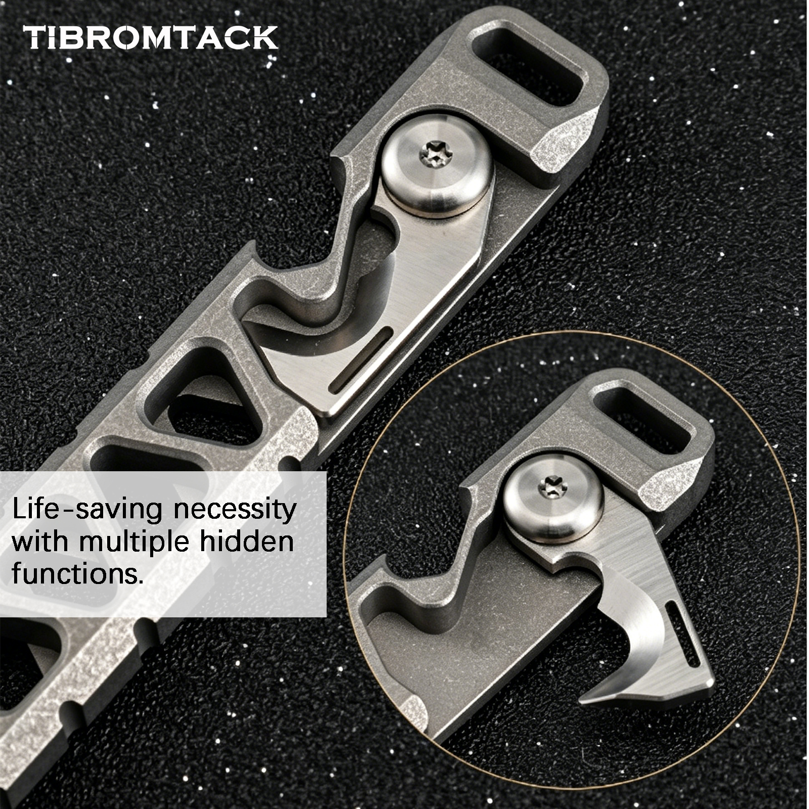 TIBROMTACK Titanium Multi-Func – Edc Every Day Carry おもちゃ recenzja i cena