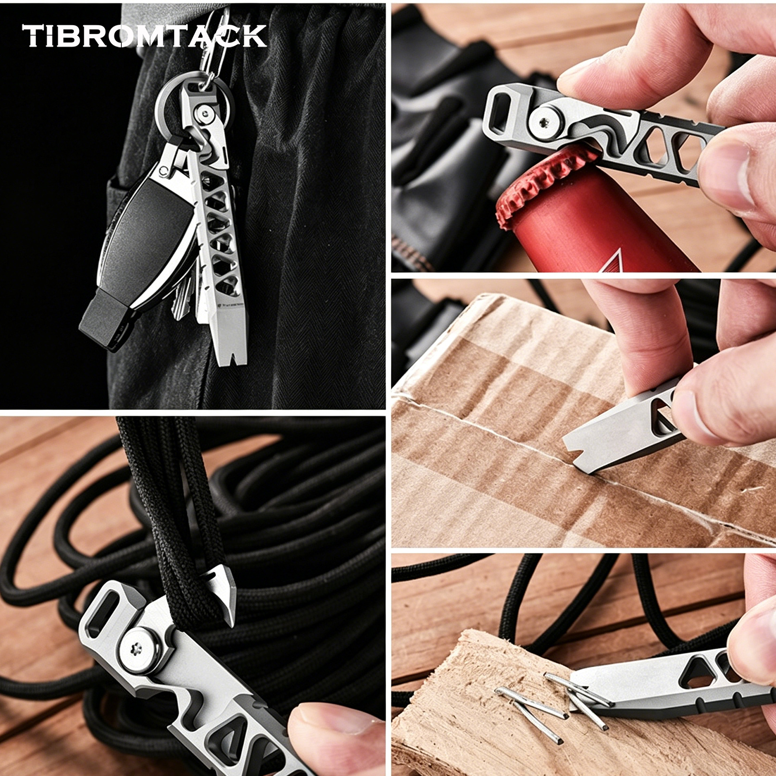 TIBROMTACK Titanium Multi-Func – Edc Every Day Carry おもちゃ recenzja i cena