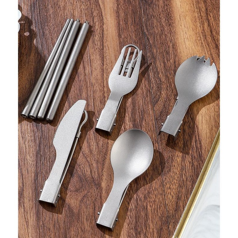 Titanium Foldable Utensil Set  – Edc Everyday Carry Knives recenzja i cena