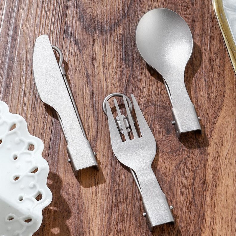 Titanium Foldable Utensil Set  – Edc Everyday Carry Knives recenzja i cena