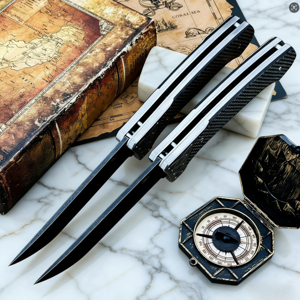 D2 Steel Folding Knife with Ca – Edc Every Day Carry おもちゃ recenzja i cena