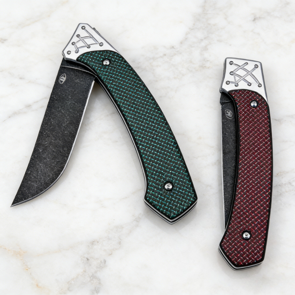 D2 Steel Folding Knife with Ca – Edc Every Day Carry おもちゃ recenzja i cena
