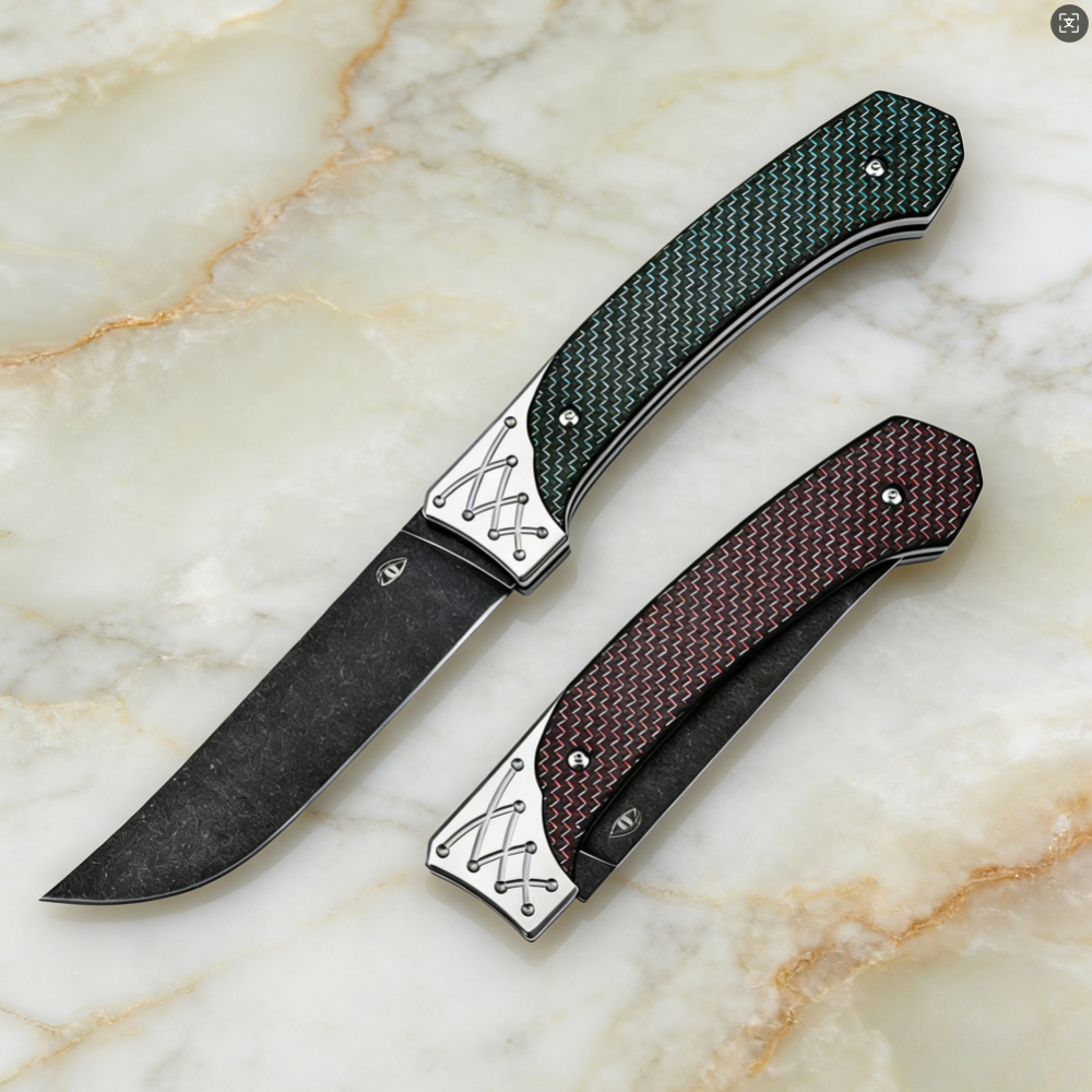 D2 Steel Folding Knife with Ca – Edc Every Day Carry おもちゃ recenzja i cena