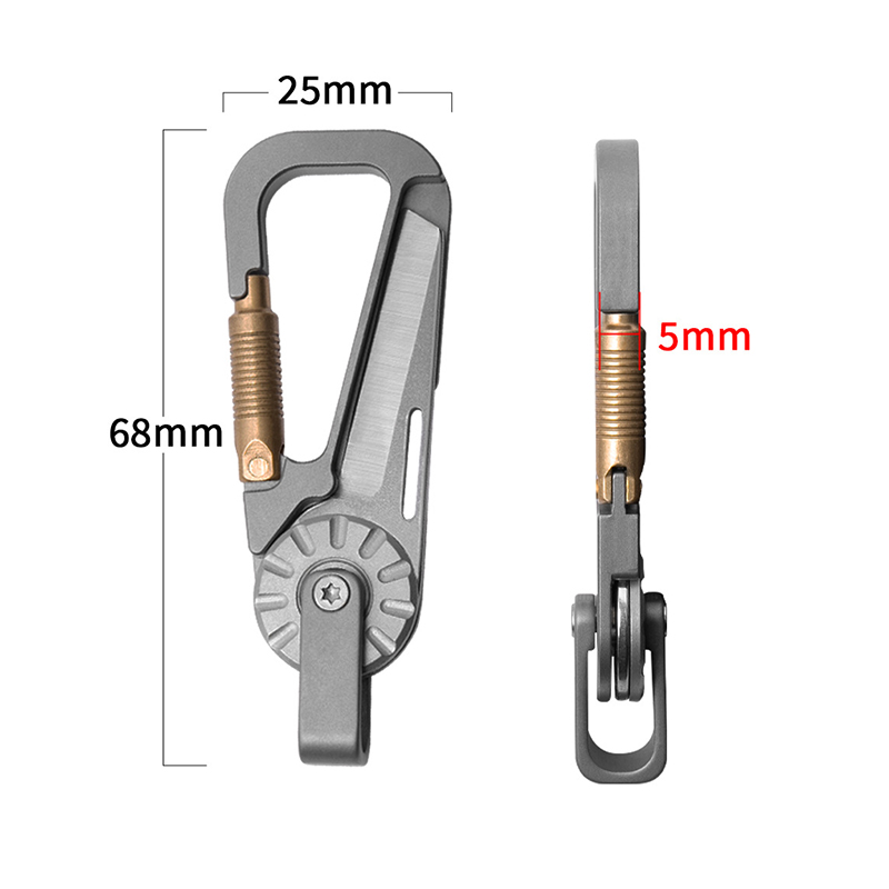 Titanium Alloy Car Keychain fo – Edc Car Carry recenzja i cena