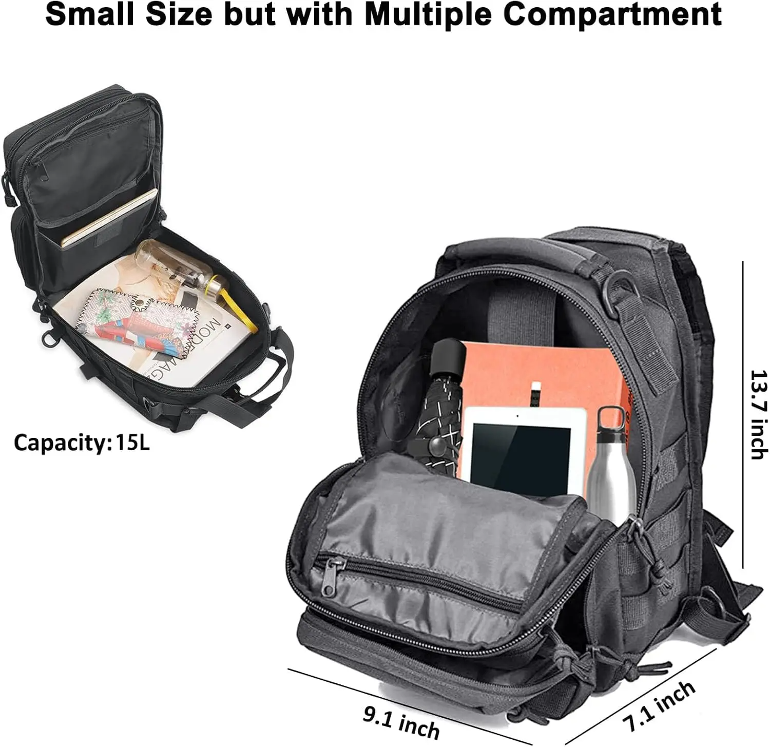 Tactical Sling Backpack Should – Edc Carry Bag For Pistol recenzja i cena
