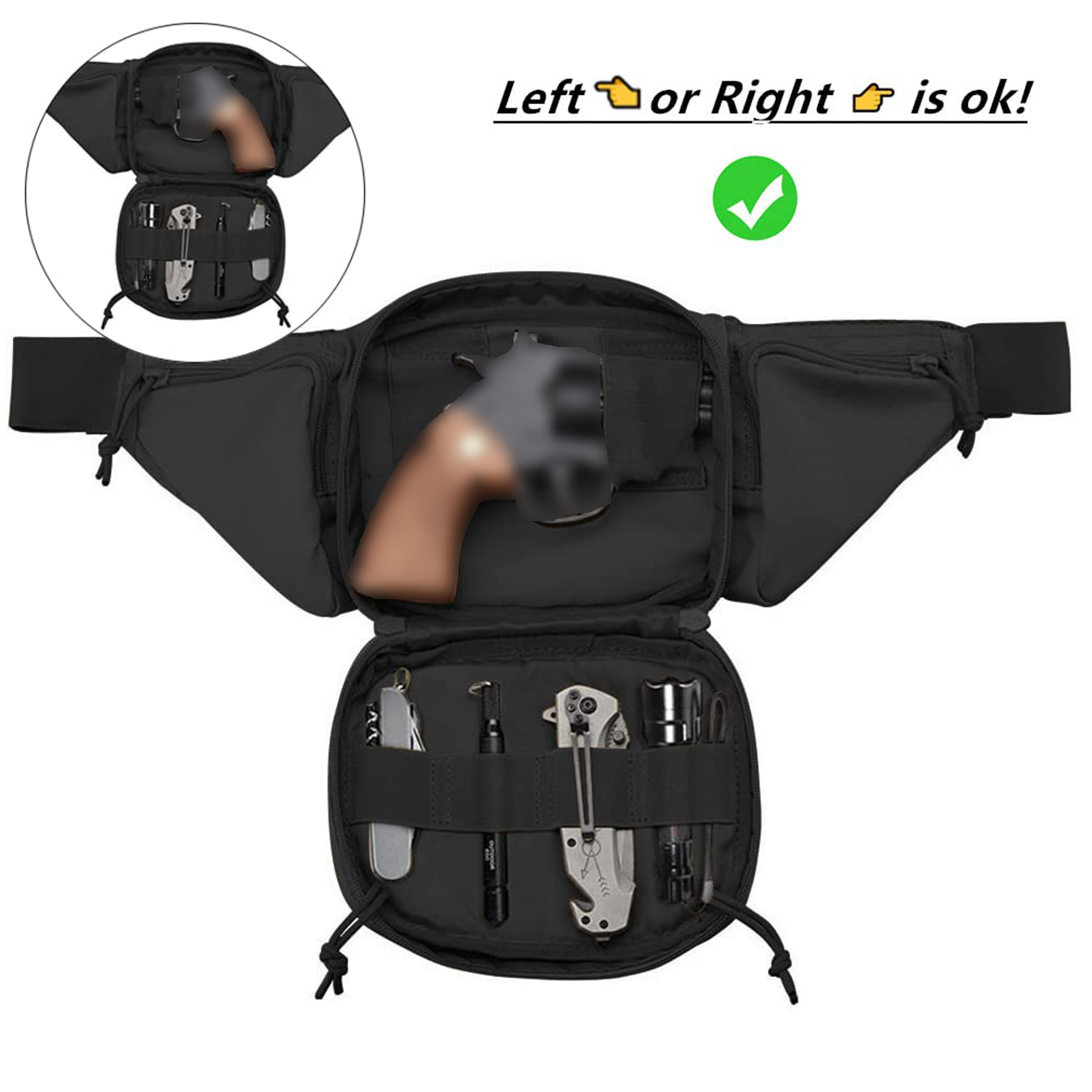 Tactical Fanny Pack Gun Holste – Edc Carry Bag For Pistol recenzja i cena