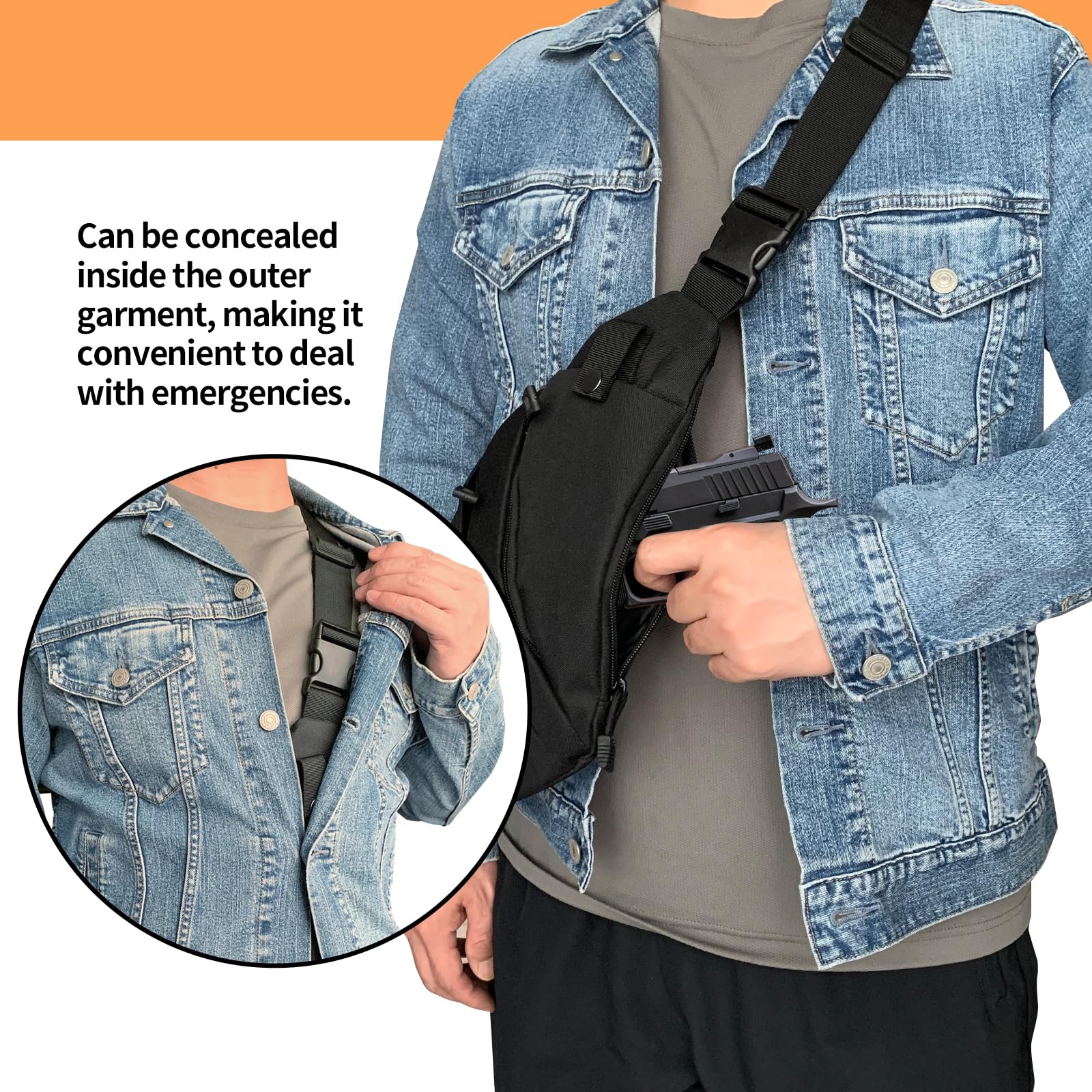 Tactical Crossbody Sling Bag E – Edc Carry Bag For Pistol recenzja i cena