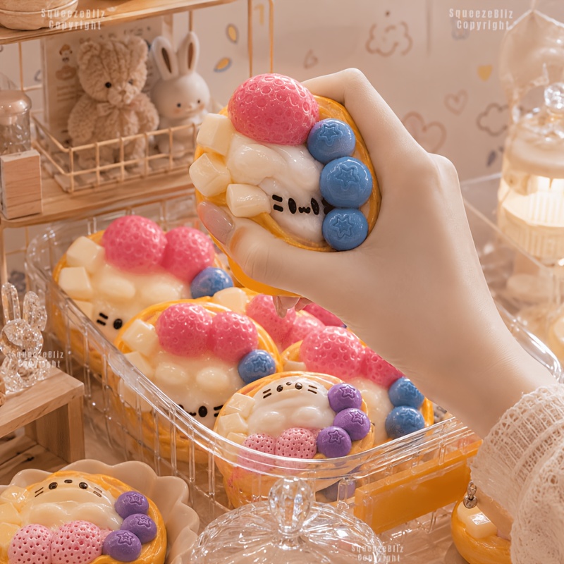Cute Strawberry Egg Tart Squis – Edc Car Carry recenzja i cena